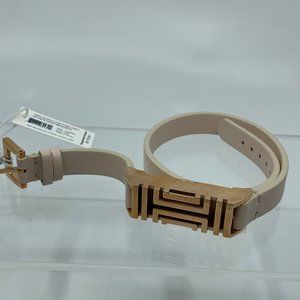 TORY BURCH Fitbit Fret Double Wrap Bracelet Pink & Gift Box